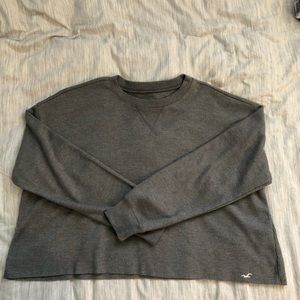 Hollister cropped oversized long sleeve